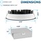 Luxrite 6 Inch LED Recessed Downlight 5CCT 2700K-5000K 18W 1800LM Dimmable Wet Rated IC Rated Black LR22636 LR22656-1PK - alternate 4